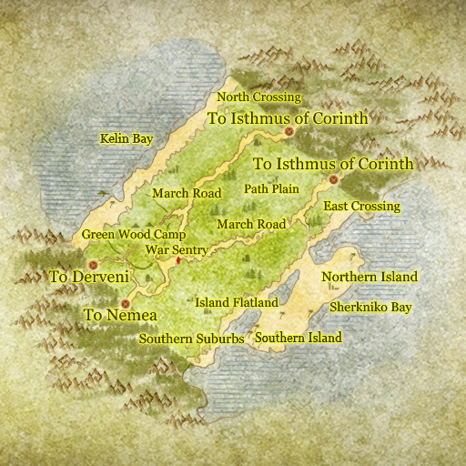 Map of Map of Argolis