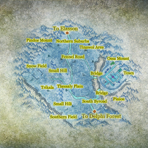 Map of Map of Larissa
