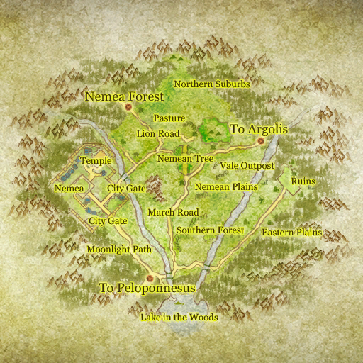 Map of Map of Nemea