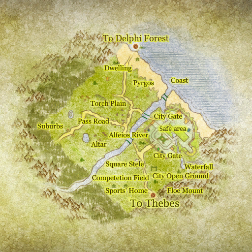 Map of Map of Olympia
