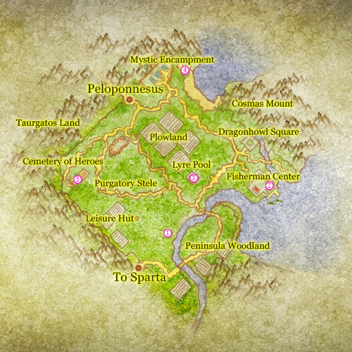 Map of Map of Sparta's Suburb