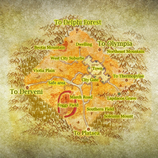 Map of Map of Thebes